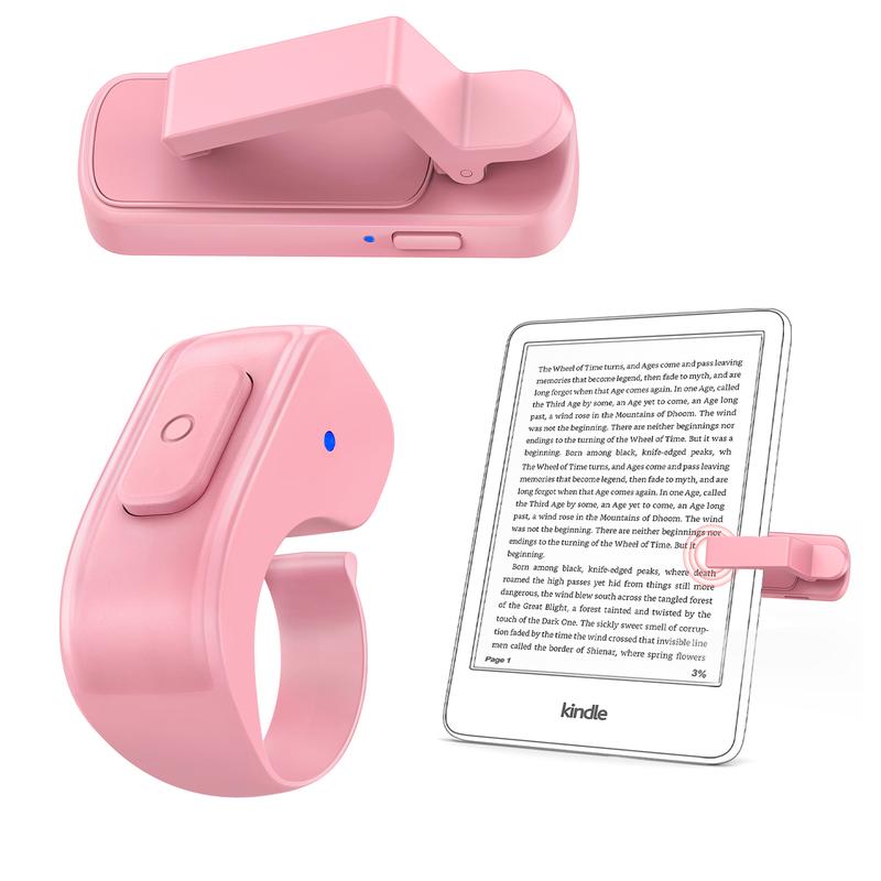 DATAFY Page Turner Ring for Kindle, Hands-Free Remote Control with Storage Bag, Camera Shutter & Video Recording, eReaders Clicker for Kindle iPad iPhone Tablets,TikTokShopBlackFriday