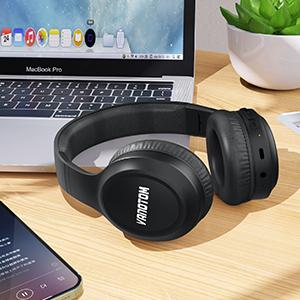 VANOTOM Wireless Headphone,  Foldable Bluetooth Headphones Over Ear, Wireless Headset for Gaming, Phones, Computers, Electronics Audio Headphone Halloween Christmas Gift Earbud