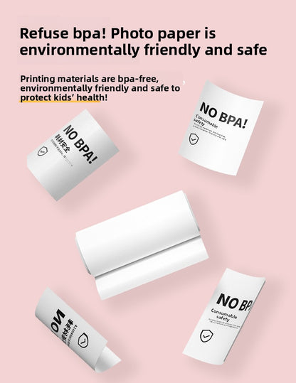 Polaroid Cross-Border HD Photo and Video Children's Camera with Silicone Case Student Children's Print Camera Photo Paper