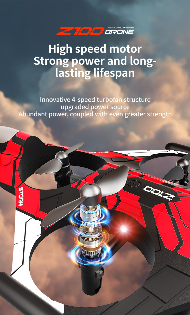 Cross-Border Z100Fighter Four-Channel Suspension Four-Axis Drone Altitude Hold Roll Stunt Gyro Light Aircraft Low Price