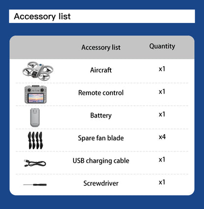 Cross-Border GT3Drone Remote Control with Screen Optical Flow Positioning Electric Lens Quadcopter Remote Control Aircraft Toy