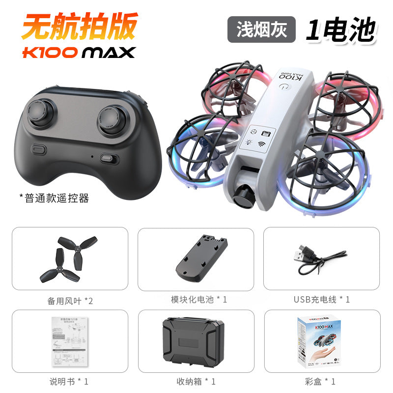 Cross-Border K100MINI Drone with Screen Remote Control Optical Flow Hover Dual Camera Lens HD Aerial Photography Remote Control Aircraft