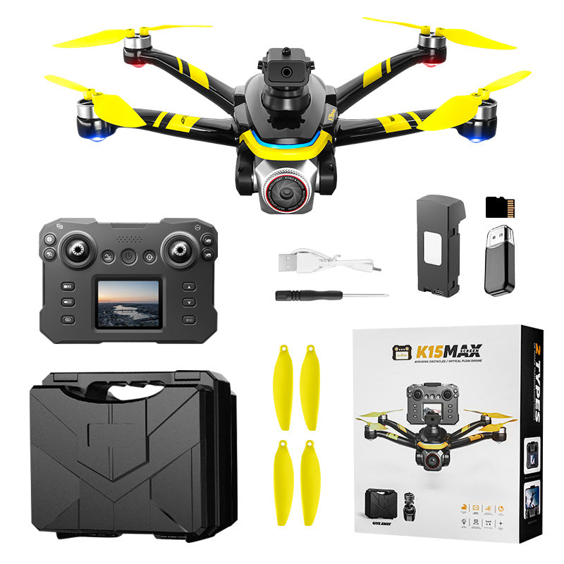 Cross-Border K15Drone remote control with screen brushless long battery life remote aircraft with obstacle avoidance High-Definition Aerial Drone