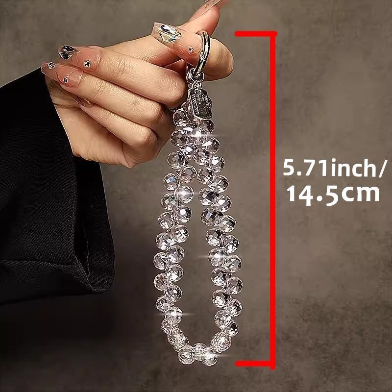 Fashionable Short Phone Chain, Anti-lost Phone Lanyard, Handmade Beaded Wrist Chain, Phone Strap for Women & Girls, Phone Accessories, Phone Straps & Charms