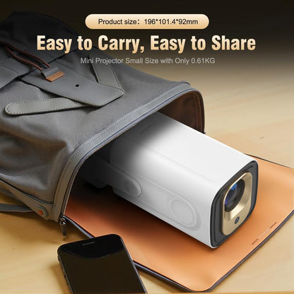 [US warehouse] Magcubic Auto Focus HY310 Projector 330ANSI Google Assistant 4K Decode Native 1080P BT5.4 WIFI6 Android 11 Built-in Speaker Allwinner H713 180° Flexible 130"Screen 60Hz Reflash Home Cinema Mini Portable Projector Wireless Local