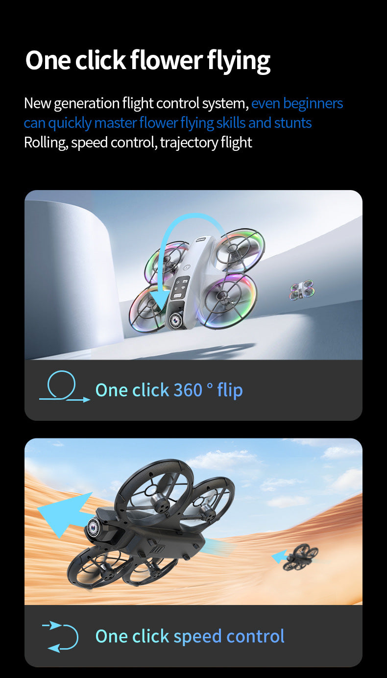 Cross-Border K200 Drone Brushless with Screen Aerial Photography Aircraft Optical Flow Positioning Color Light Full Protection Remote Control Plane