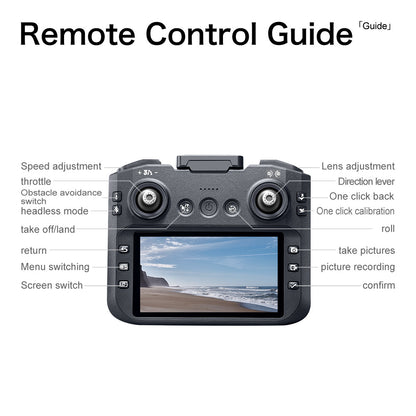 Cross-Border GT8Drone remote control with screen HD aerial photography brushless obstacle avoidance quadcopter toy airplane drone