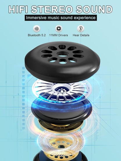 3D Bluetooth Sleep Mask with Headphones, Wireless Music Sleep Headband Eye Mask for Side Sleepers,Sleeping Comfortable Black-3D