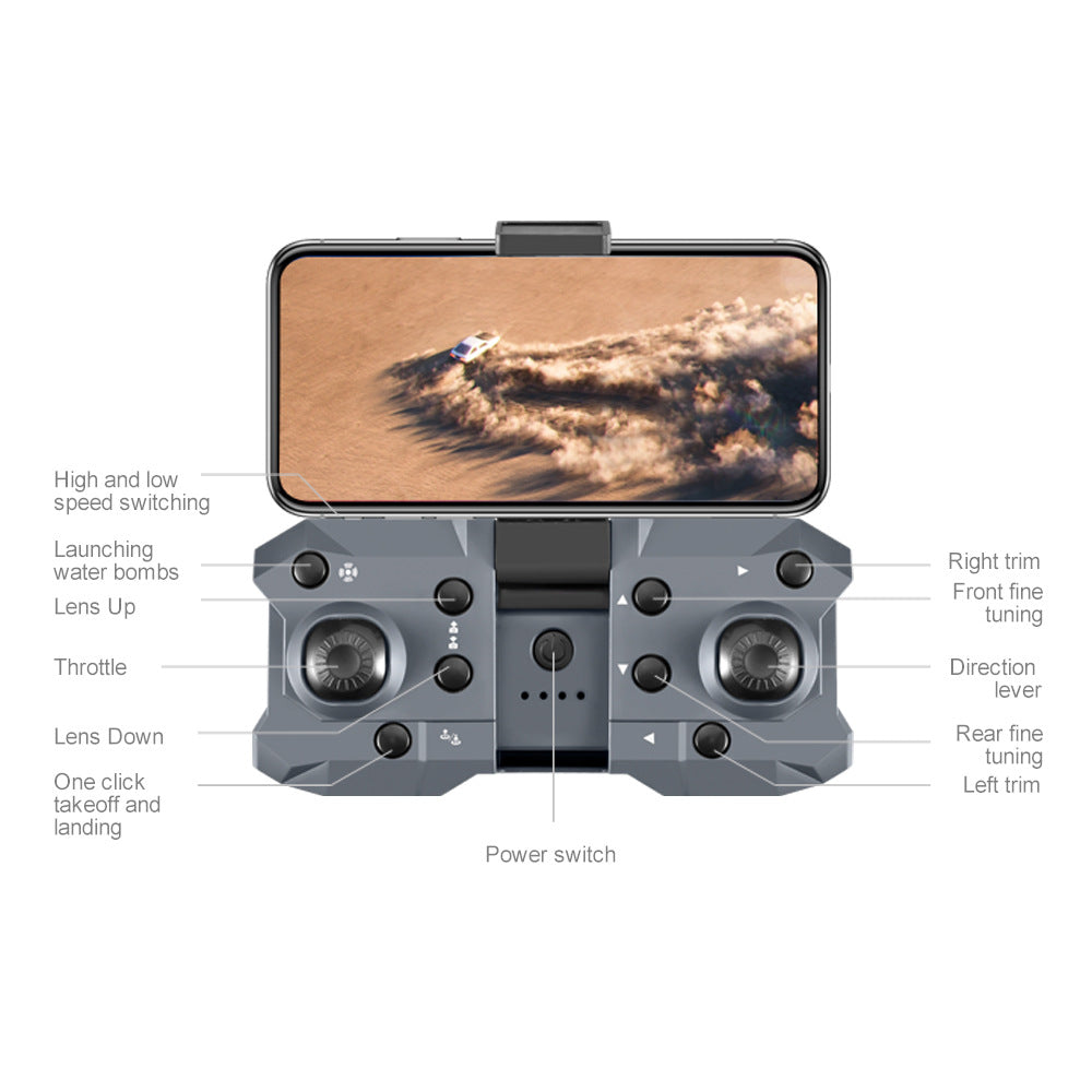 K11Max Drone Brushless Motor Three-Camera Aerial Photography Quadcopter Water Bomb Launch Remote Control Aircraft Drone