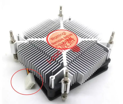 1150 1151 Cooler ultra-thin For Intel i3 i5 CPU Processor pure aluminum radiator CPU FAN 4-wire Double ball fan thickness 33mm