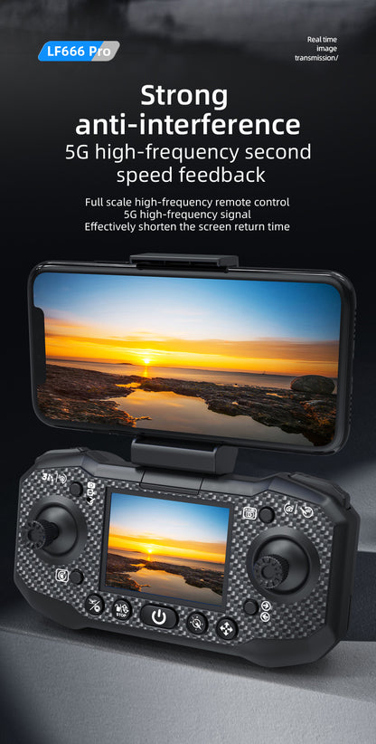 Cross-Border LF632Drone with screen control, optical flow positioning, quadcopter with brushless motor Remote Control Airplane Toy