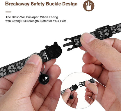 Pet Cat Tracking Collar Only iOS Compatible Apple Find My Locator Footprint Reflective Collar