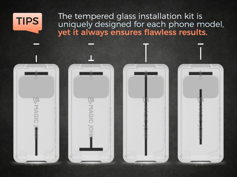 New MAGIC JOHN Premium Upgraded Privacy Screen Protector Dustproof Bubble-Free Ultra-Clear for iPhone & Samsung