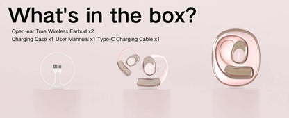 ZIHNIC S09 Wireless OWS Headphones，Bluetooth Open Ear earphones with Minc，Long Battery Life，Wireless Earbuds Headset Portable earbuds