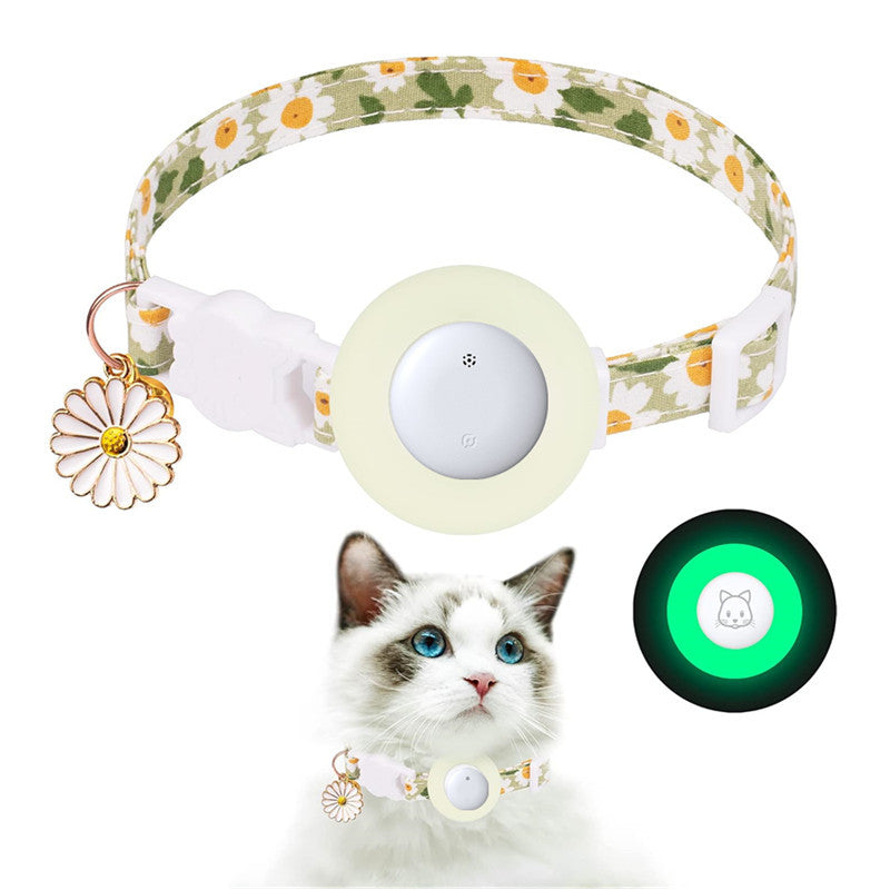 Pet Cat Locator Collar Compatible iOS Waterproof Apple Find My Tracker Android Dual System