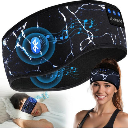 3D Bluetooth Sleep Mask with Headphones, Wireless Music Sleep Headband Eye Mask for Side Sleepers,Sleeping Comfortable Black-3D