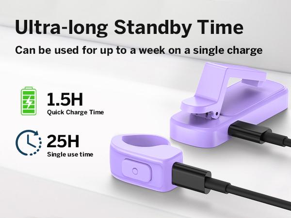 DATAFY Page Turner Ring for Kindle, Hands-Free Remote Control with Storage Bag, Camera Shutter & Video Recording, eReaders Clicker for Kindle iPad iPhone Tablets,TikTokShopBlackFriday