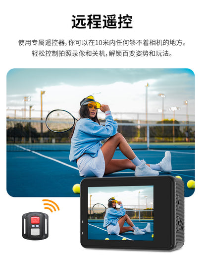 Cross-Border4k Waterproof Sports Camera HD Outdoor Shooting Cycling Underwater Helmet Camera Sports Camera Factory