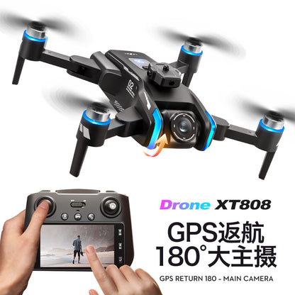 Cross-Border XT808Drone remote control with screen brushless motor HD aerial photography GPS Intelligent Positioning Remote Control Drone