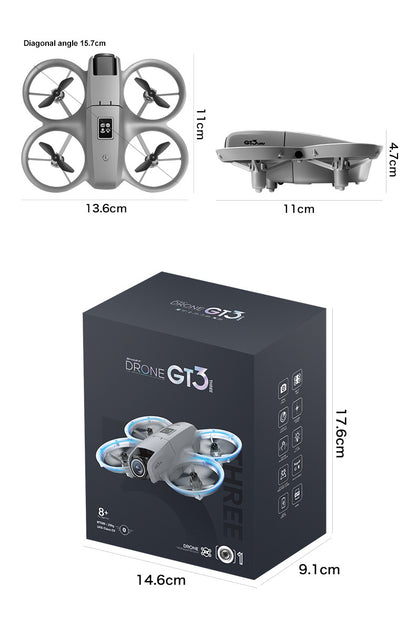 Cross-Border GT3Drone Export Aerial Photography HD Remote Control Aircraft Dual Camera Altitude Hold Aerial Photography Drone RC Model