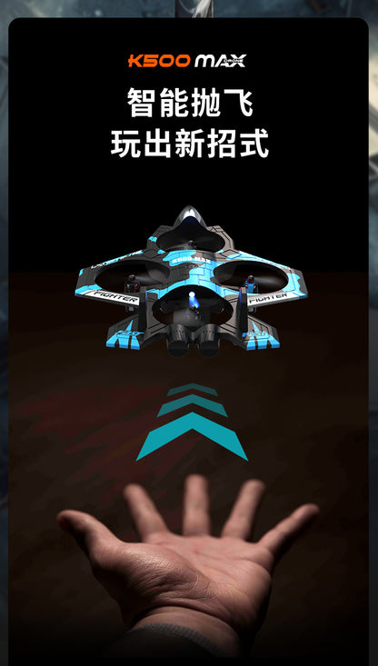 Cross-Border K500Max Fighter Four-Channel Suspension Four-Axis Drone Altitude Hold Roll Stunt Lighting Aircraft Low Price
