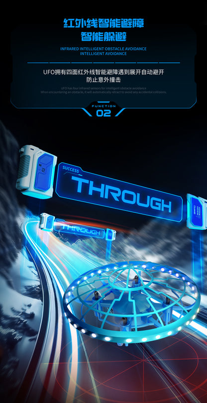 Cross-Border XS4Colorful Induction Quadcopter Children's Toy UFO Mini Drone Levitation Rotating UFO