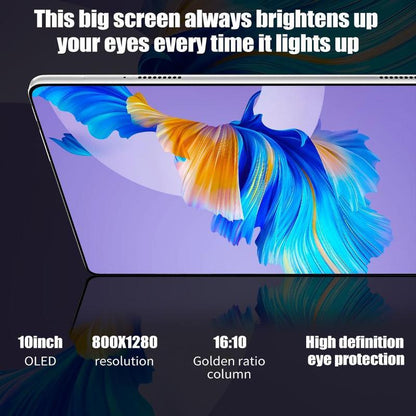 10.1" Android 7.0 Tablet – 2GB RAM, 32GB, Dual SIM, 1280x800 IPS, 5MP+13MP Cam, 5000mAh Battery, incl. Keyboard, Mouse, Stylus & Case