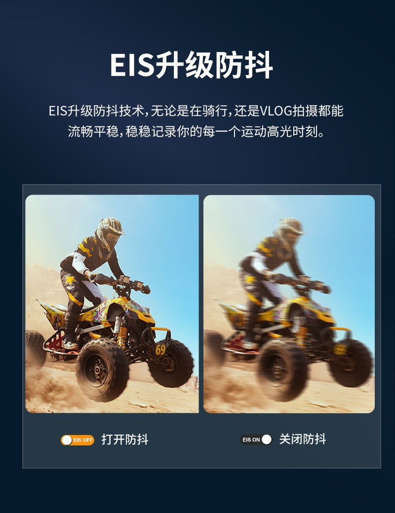 Cross-Border4k Waterproof Action Camera High Definition Anti-Shake Outdoor Camera Diving Camera Customization from Factory Source