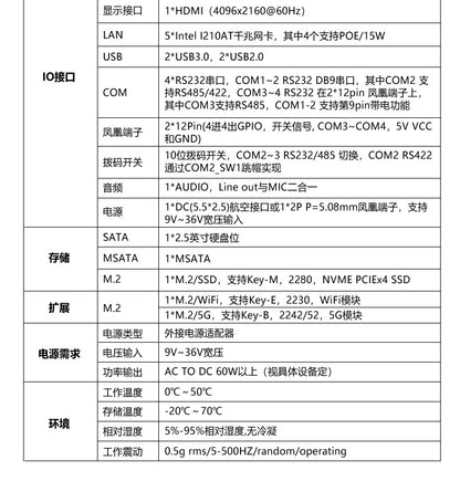 15.6inch Capacitive Industrial Control Touch All-in-One Machine 8/10/11 Generation 5 Network 4 Serial Port Embedded Industrial Panel