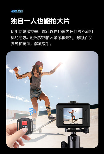 Cross-border new arrival4k Waterproof action camera with anti-shake dual screen HD wifi Outdoor shooting cycling diving camera