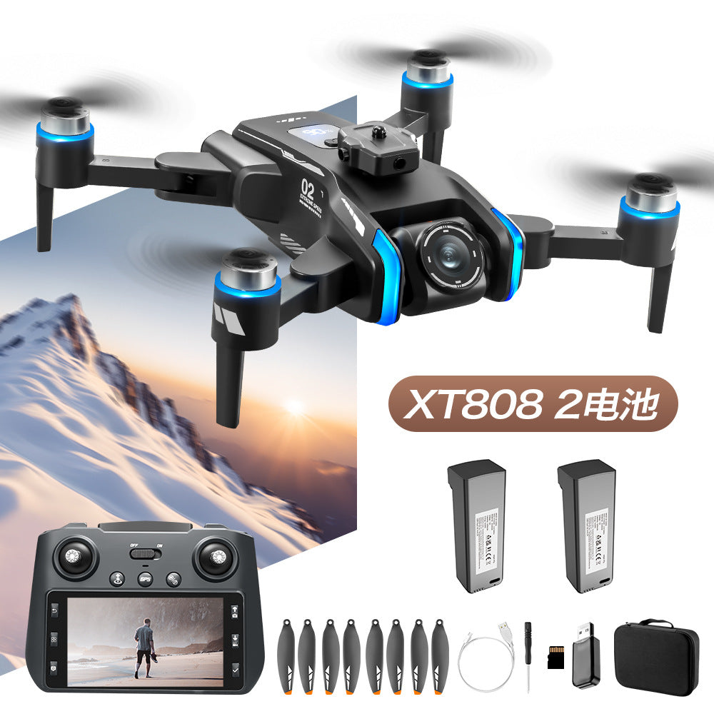 Cross-Border XT808Drone remote control with screen brushless motor HD aerial photography GPS Intelligent Positioning Remote Control Drone