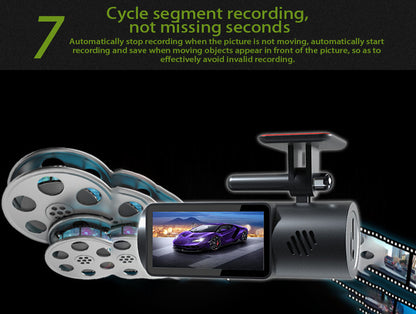 Cross-border HD Dash Cam wifi Mobile Phone Interconnection Starlight Night Vision Dual Lens Car Mount DVR Driving Record