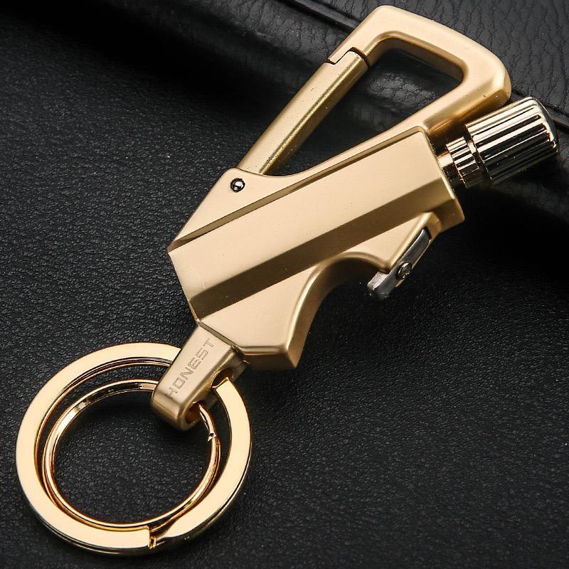Keychain Lighter(Not Contain Lighter Fluid) ,Permanent Match,Permanent Match Keychains,Reusable Fire Starter Key Ring, Hidden Forever Lighter Keychain,for Outdoor Survival Gift for Men,Mini Waterproof Lighters
