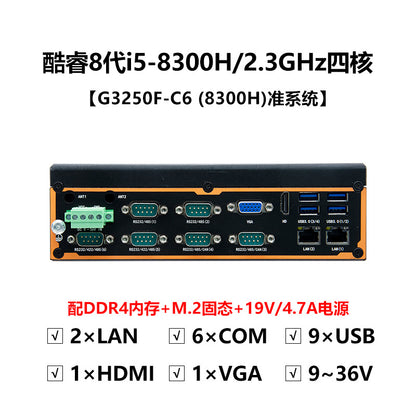 Industrial Control G3250S-C6 Mini Industrial Computer Dual Network 6 Serial Ports XP Embedded Micro Industrial PC Host