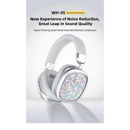 YANUQIA Wireless Headphones, Over-ear Headphones, Hi-Fi Stereo , Suitable for Travel, Work, Sports and Games, Built-in Microphone, Large Battery For Long-Lasting, Suitable For IPhone, Laptop, IOS/Android Bluetooth Headphones