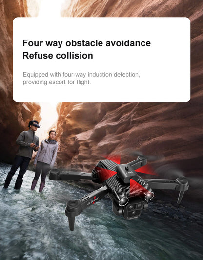 Cross-Border K9MAX Drone Aerial Photography Three Lens Four Axis Aircraft Optical Flow Obstacle Avoidance Remote Control Aircraft Toy drone