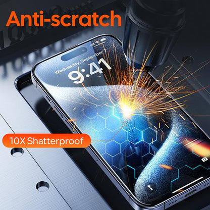 Screen Protector for iPhone 16/15/14/13/12 Series, Full Coverage Protective Tempered Glass, Easy Installation, Case-Friendly,Fingerprint Reduction,Shockproof Protection ACC  2 Pcs