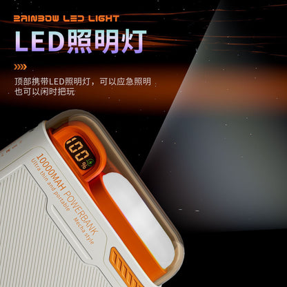 Magnetic Wireless Charger10000mAh Power Bank with Stand PD20W Two-way fast charging cross-border power bank with built-in cable