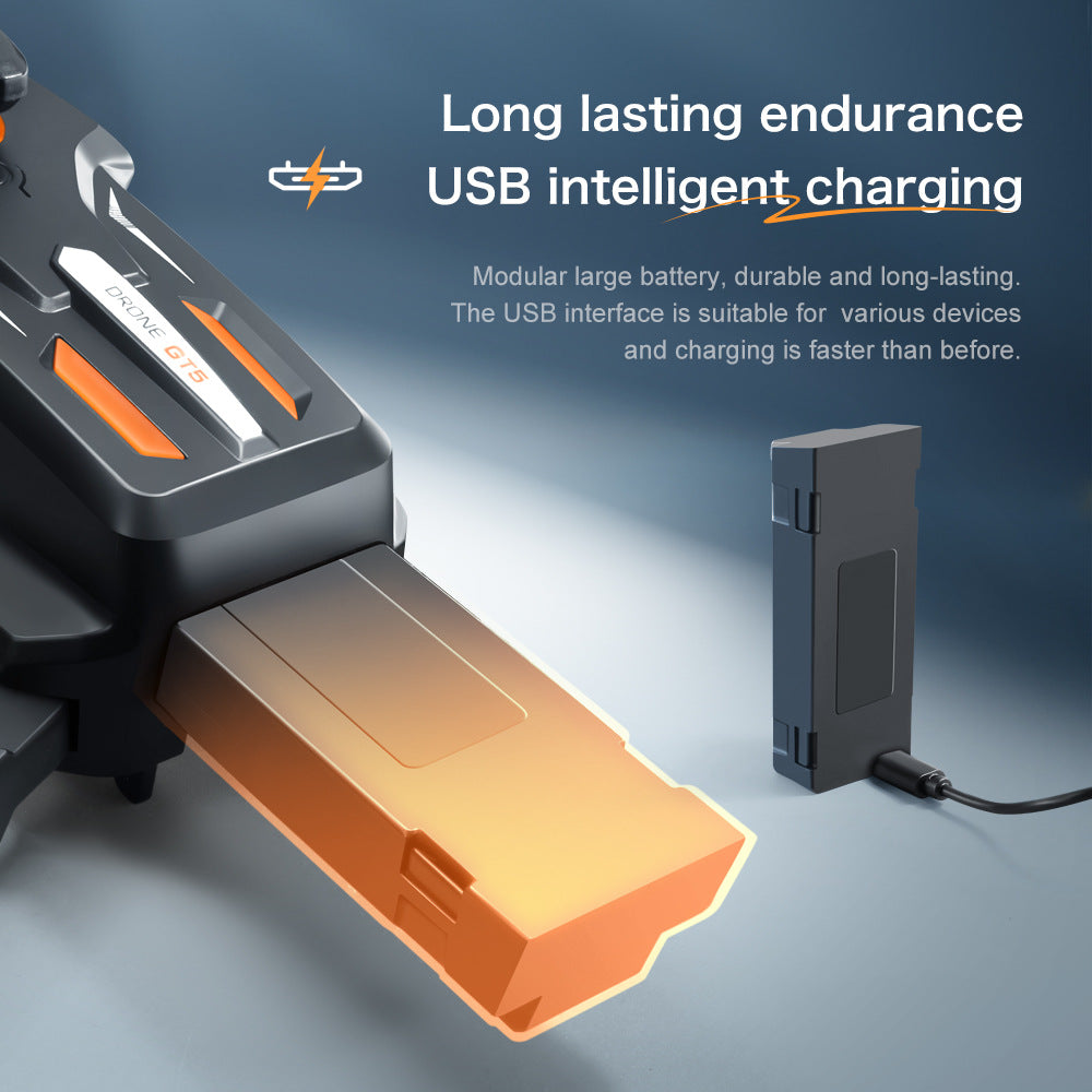 Cross-Border GT5Drone HD Aerial Photography Electric Lens Quadcopter Obstacle Avoidance Brushless Remote Control Aircraft Drone