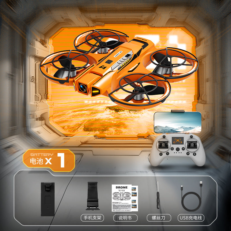 Cross-Border A21Drone Brushless Motor Mecha Style Aircraft Optical Flow Positioning Aerial Photography Full Protection Remote Control Airplane
