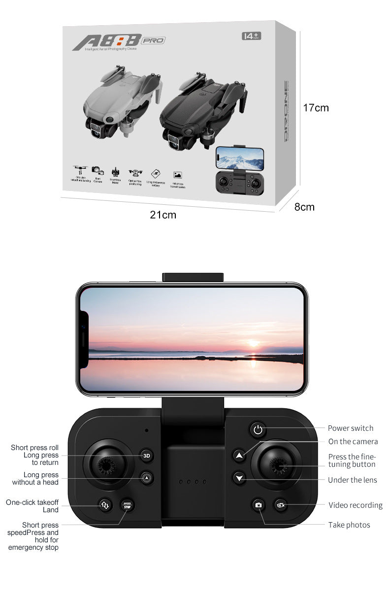 Cross-Border A888 PRO Drone HD Aerial Photography Long Endurance Quadcopter Remote Control Aircraft Air 3Drone