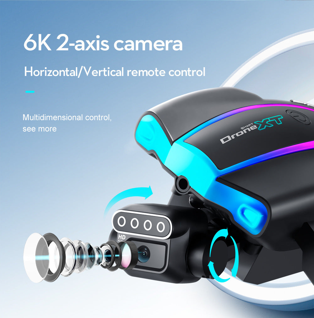 XT105Drone Obstacle Avoidance Dual Servo Aerial Photography Quadcopter Brushless Motor Remote Control Aircraft Drone Cross-Border
