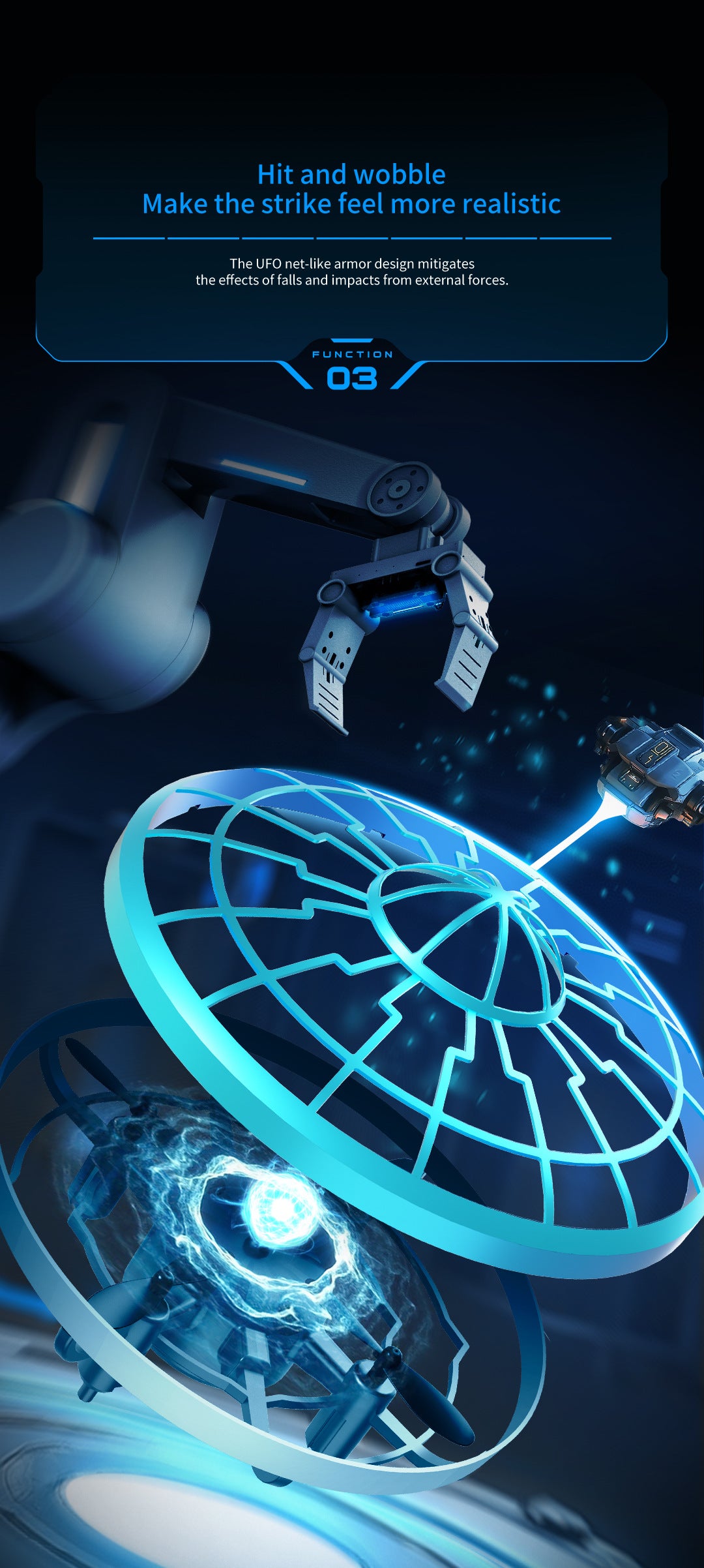 Cross-Border XS4Colorful Induction Quadcopter Children's Toy UFO Mini Drone Levitation Rotating UFO