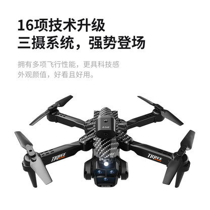 Cross-Border K10MAX High-definition Three-camera Aerial Photography Drone Obstacle Avoidance Remote Control Aircraft Optical Flow Quadcopter drone