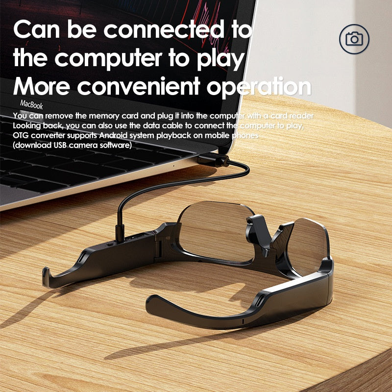 Anti-Blue Light Wireless DV Sports Call Music Listening Cycling Shooting Bluetooth Earphones Audio Smart Glasses