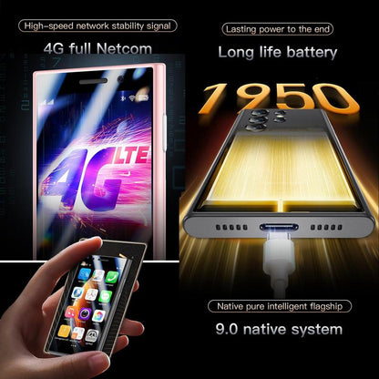 3 Inch Ultra-thin Smart Phone, Android 9.0 2GB RAM 16GB ROM Unlocked Smartphone with 5MP Camera, GPS Bluetooth-compatible 4 Core Smart Cellphone with Phone Case, Cell Phone Gifts for Mom, Android Phone