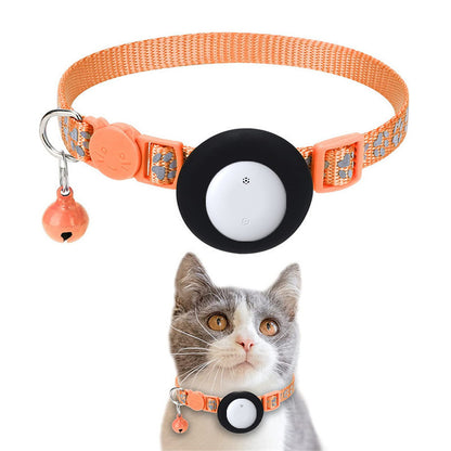 Pet Cat Tracking Collar Only iOS Compatible Apple Find My Locator Footprint Reflective Collar