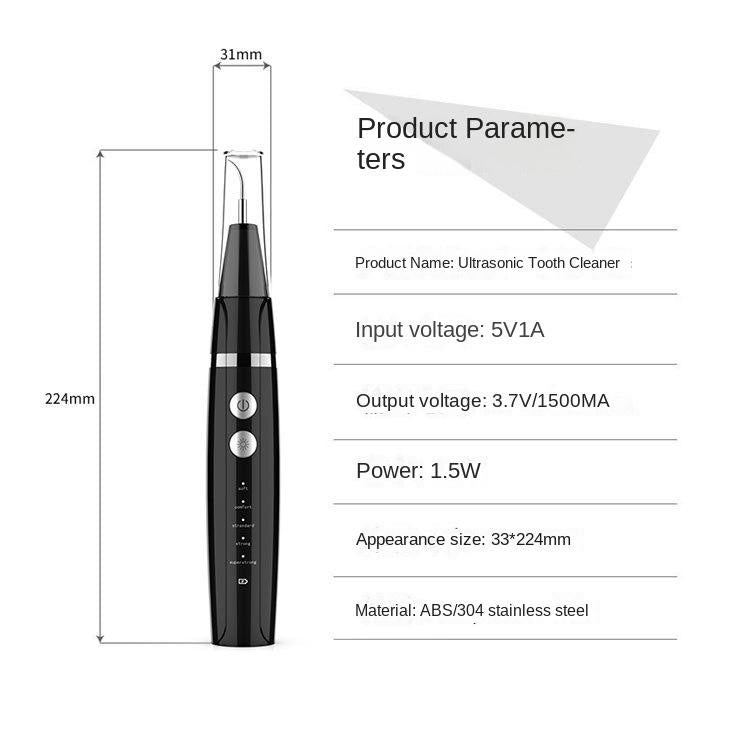 Household Ultrasonic Teeth Cleaner Portable Teeth Cleaning Machine Removing Dental Calculus Plaque Teeth Cleaning Machine