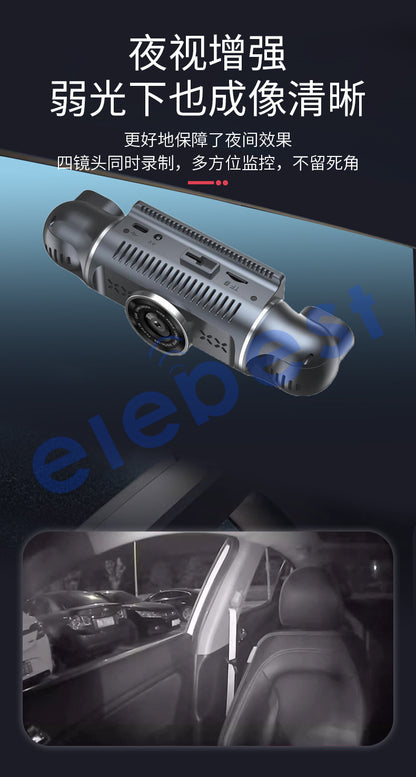 4Record and Display Recorder1080High Definition Night Vision Reversing Image24H Parking monitoring cross-border driving recorder