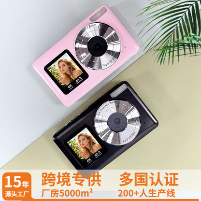 Cross-Border Private Model Hot-Selling Upgraded HD Digital Camera Student Pocket Camera Dual-Screen Selfie Camera Children's Camera